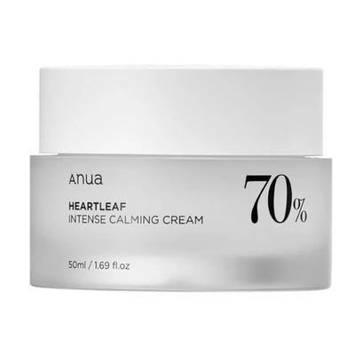 ANUA Heartleaf 70% Intense Calming Cream 50ml - Korean Sensitive Skin Moisturizer Pakistan | Soothing | Beauty Elixir